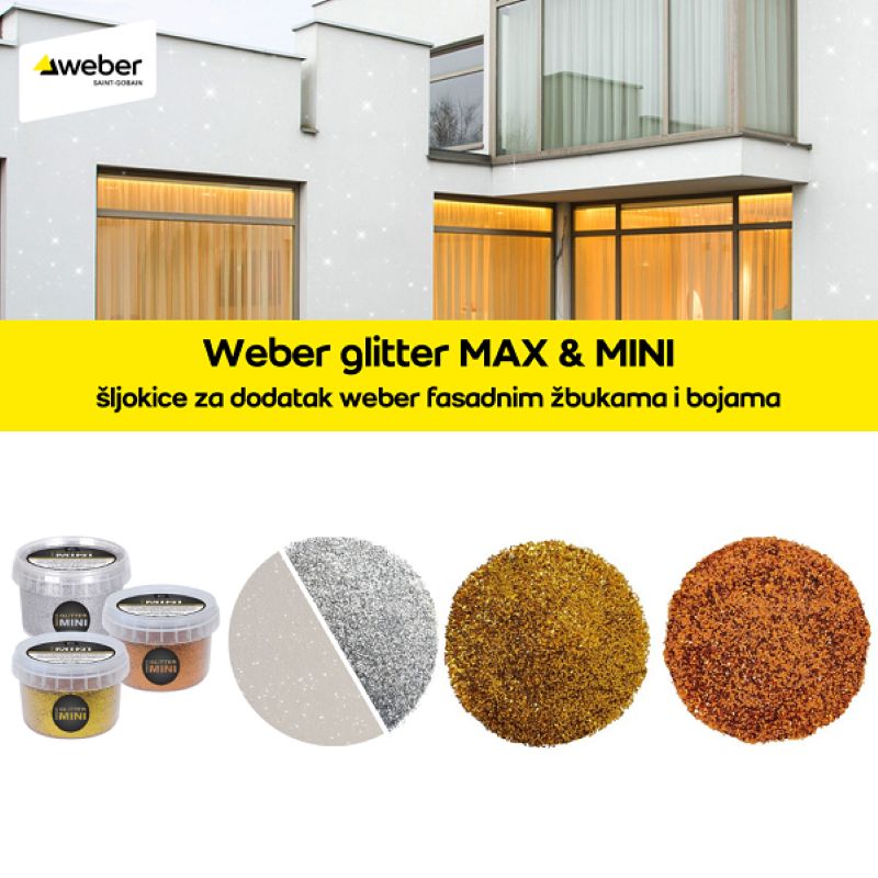 WEBER - glitter MAX | MINI - svjetlucavi dodatak za fasadu