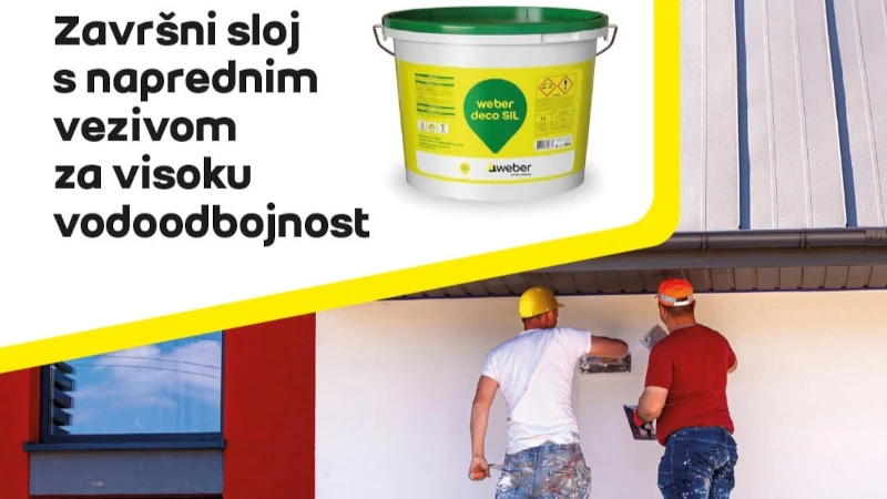 Završni sloj s naprednim vezivom za visoku vodoodbojnost