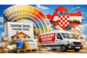 Završne fasadne žbuke uz dostavu u cijelu Hrvatsku – jednostavno, brzo i dostupno svima