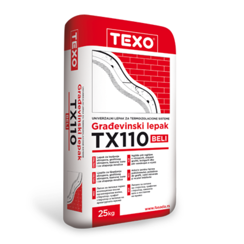 TEXO TX 110 BIJELO- ljepilo za lijepljenje i armiranje